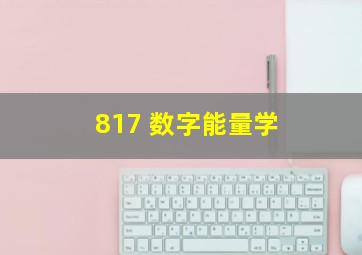 817 数字能量学